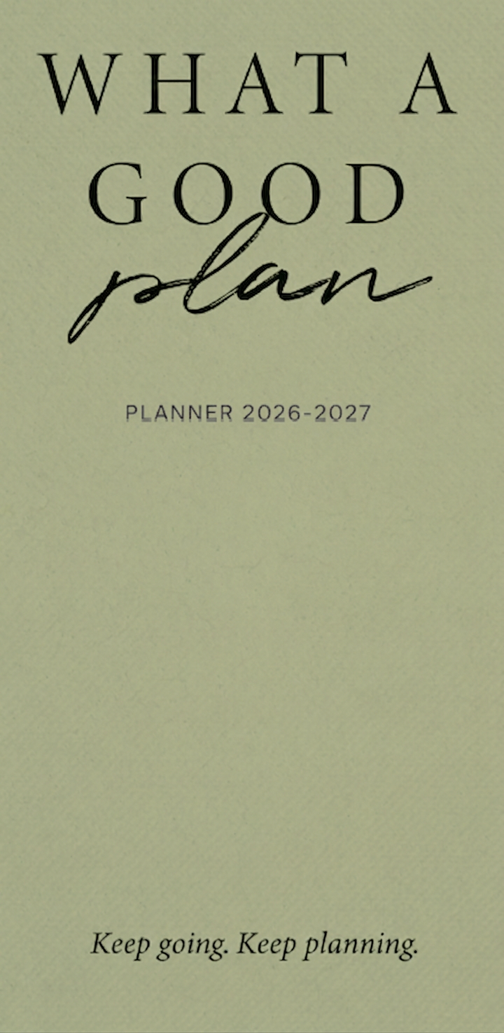 Portada del planner What a Good Plan 2026-2027